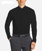 Jet Black Modern Fit Dress Shirt
